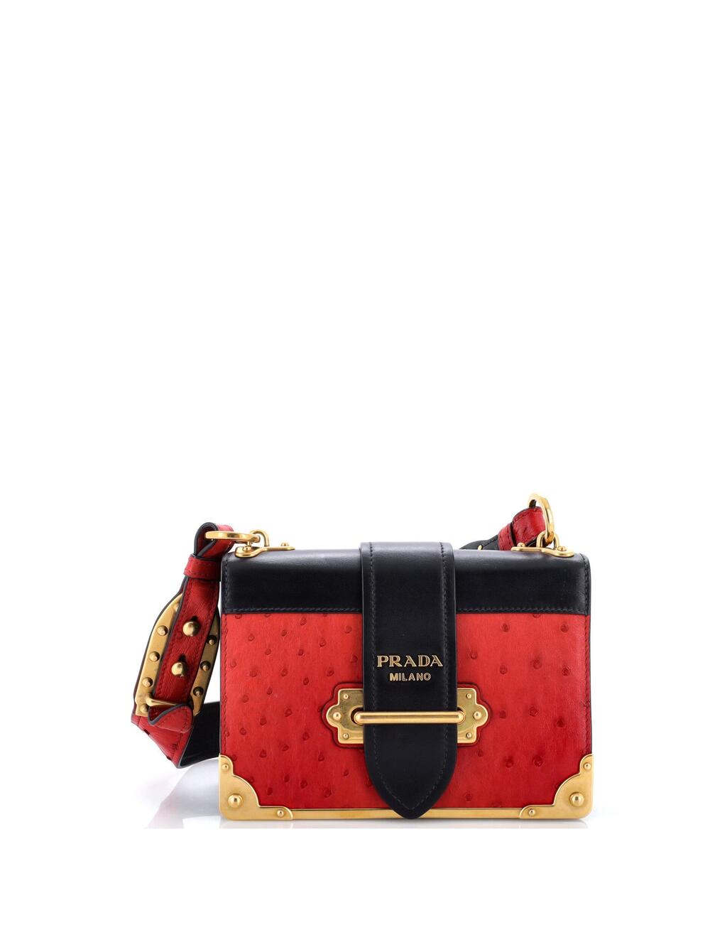 Prada Cahier Crossbody Bag Leather And #356543P17B
